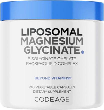 Codeage Liposomal Magnesium Glycinate Supplement 240 Count