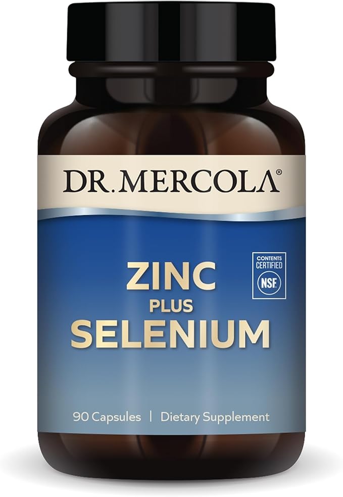 Dr. Mercola Zinc Plus Selenium Mineral Blend Supplement 90 Capsules