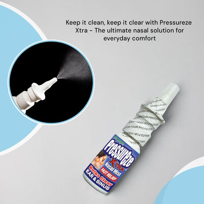 Pressureze Xtra Natural Preservative Free Nasal Spray for Severe Sinus Congestion