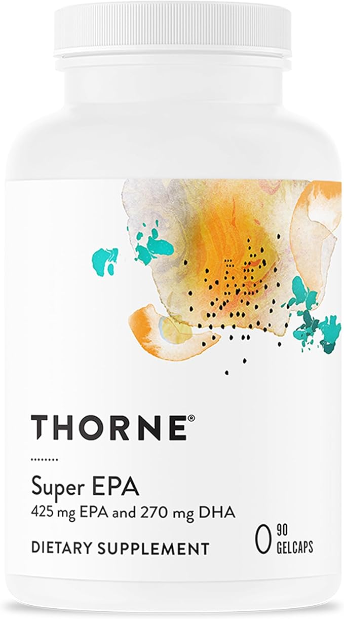 THORNE Super EPA Omega-3 Fish Oil Supplement with EPA & DHA 90 Softgels