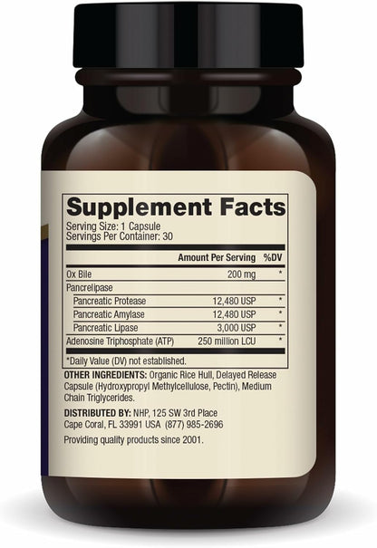 Dr. Mercola Gallbladder Enzymes Digestive Support 30 Capsules