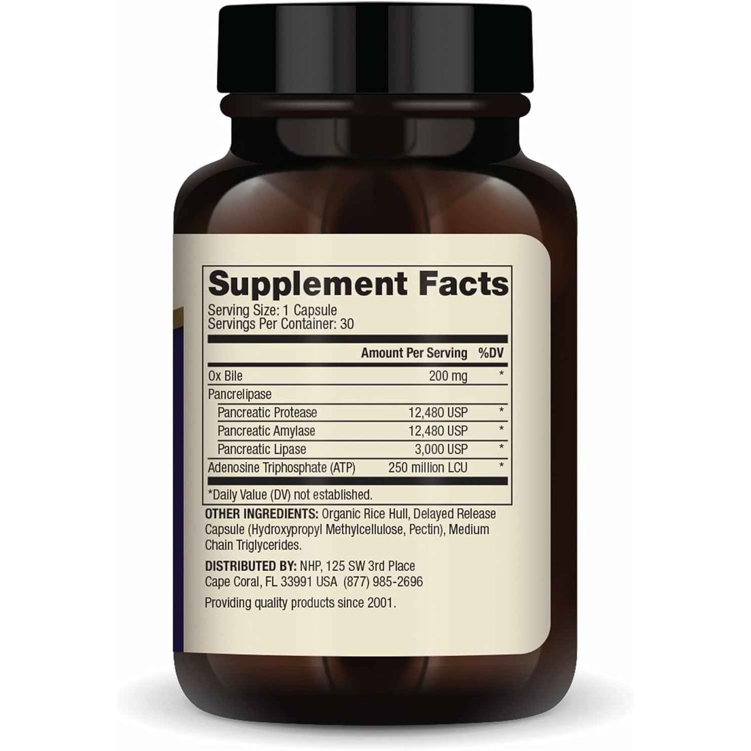 Dr. Mercola Gallbladder Enzymes Digestive Support 30 Capsules
