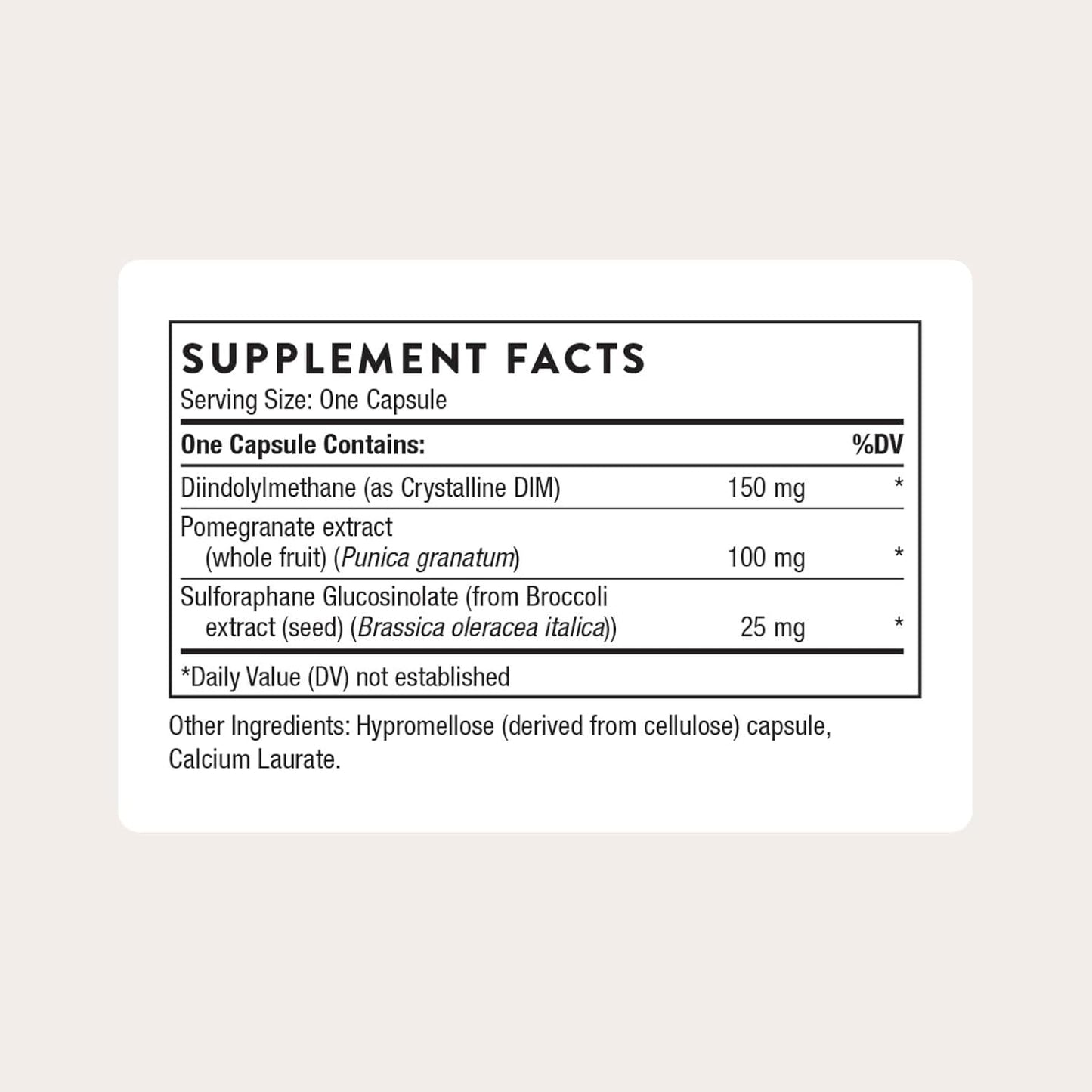THORNE Hormone Advantage Dietary Supplement DIM & Pomegranate 60 Servings