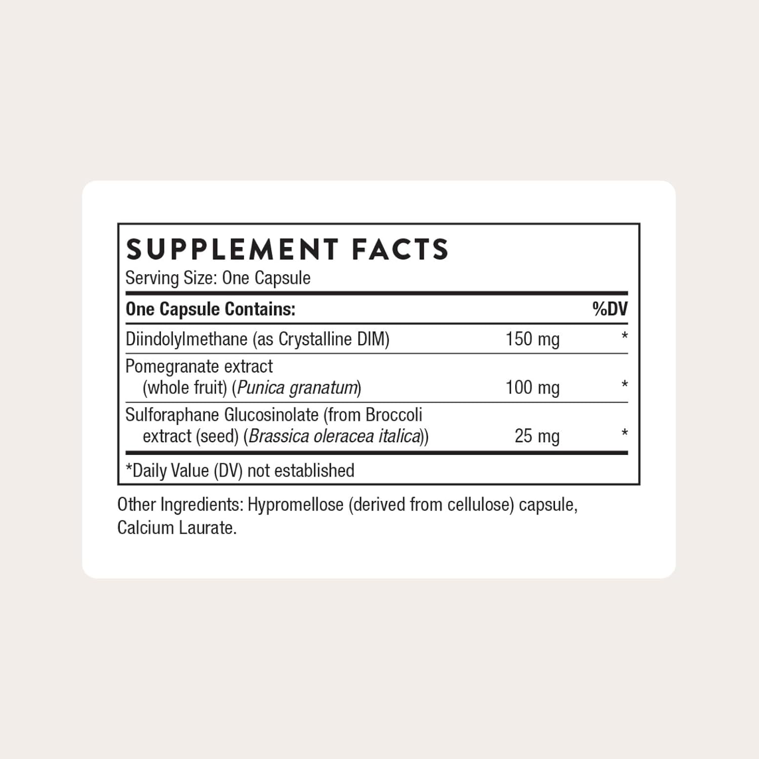 THORNE Hormone Advantage Dietary Supplement DIM & Pomegranate 60 Servings