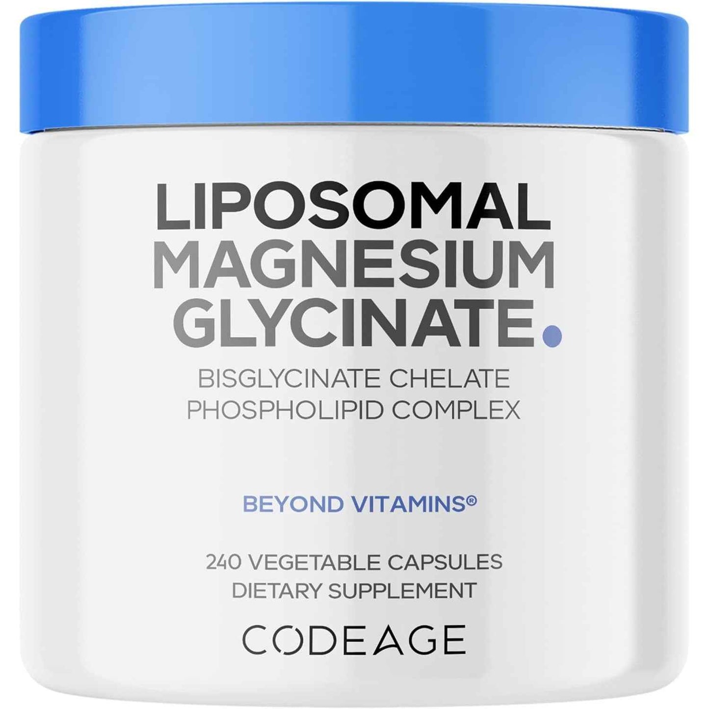Codeage Liposomal Magnesium Glycinate Supplement 240 Count