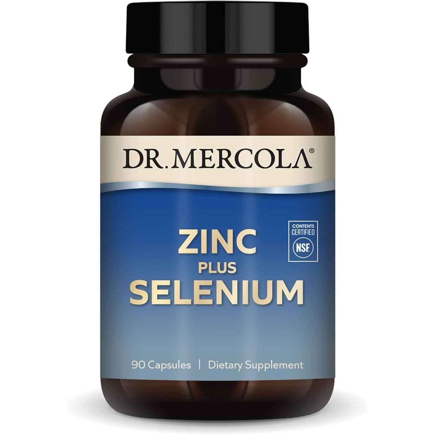 Dr. Mercola Zinc Plus Selenium Mineral Blend Supplement 90 Capsules