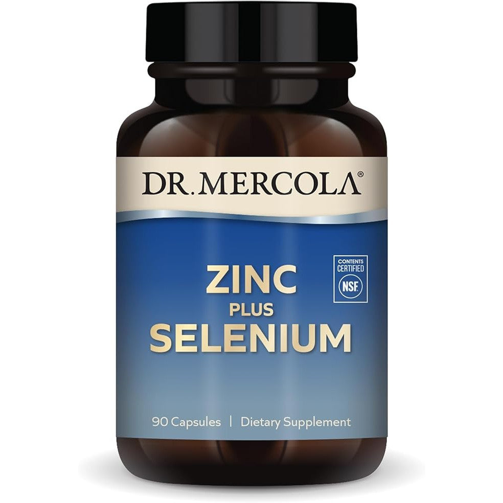 Dr. Mercola Zinc Plus Selenium Mineral Blend Supplement 90 Capsules
