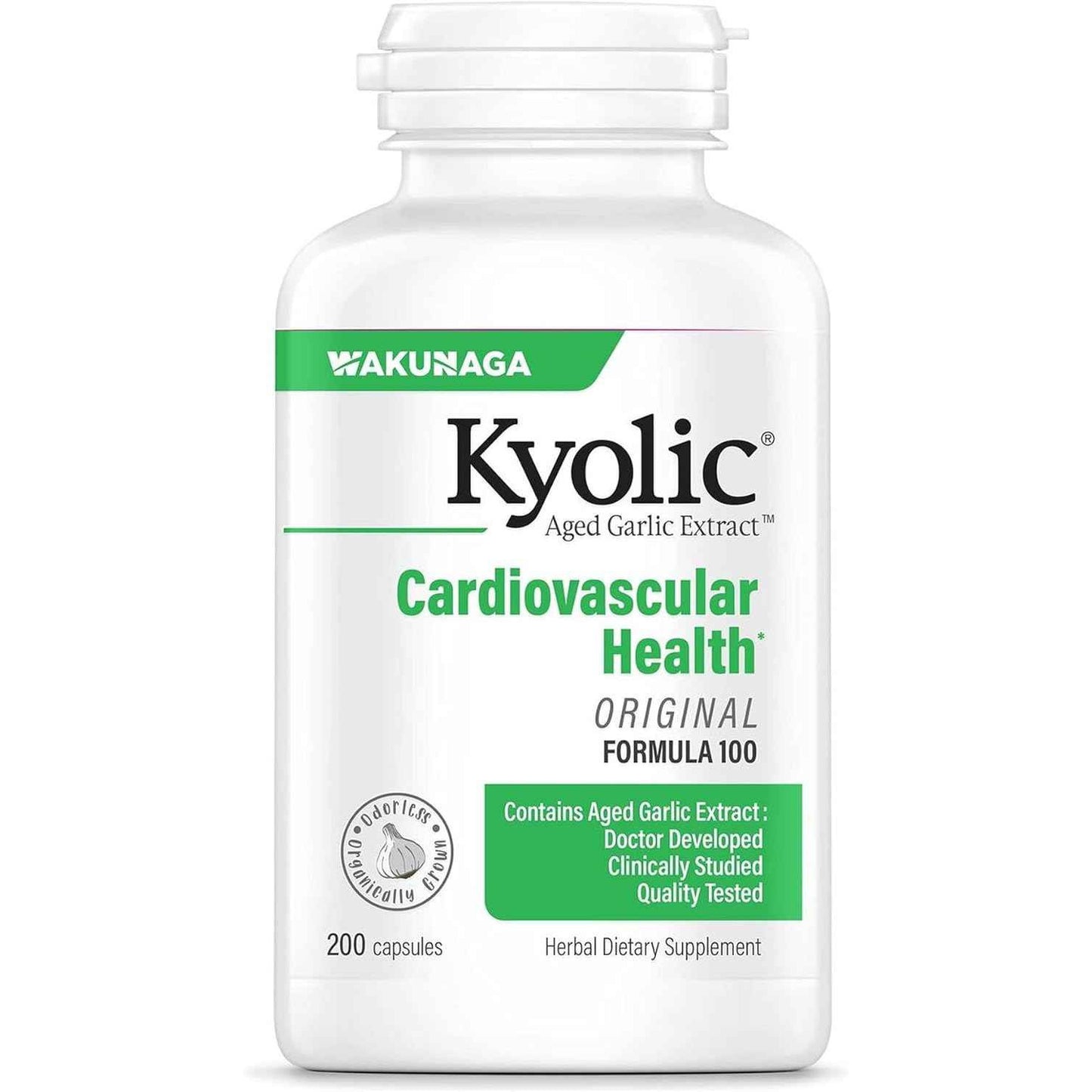 Kyolic Aged Garlic Extract Formula 100 Cardiovascular Health 100 Count Capsules