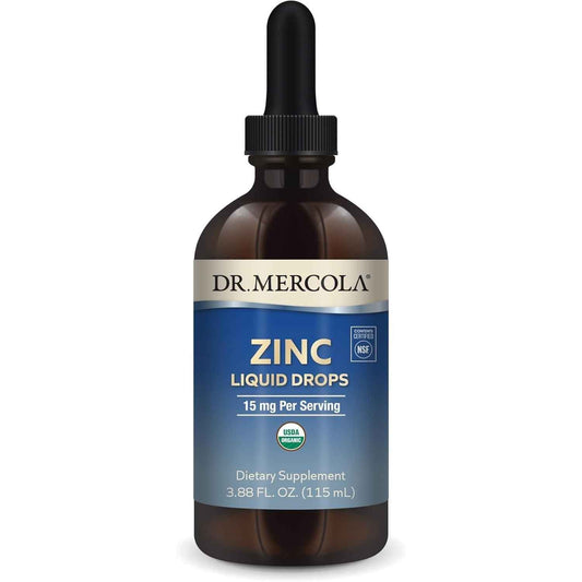 Dr. Mercola Liquid Zinc Drops 15 Mg Organic USDA