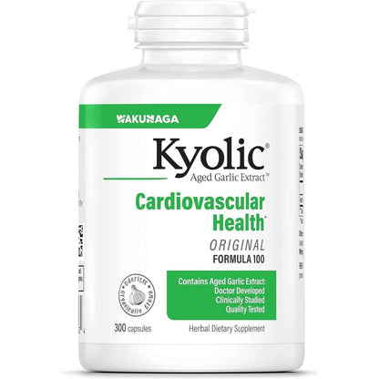 Kyolic Aged Garlic Extract Formula 100 Cardiovascular Health 100 Count Capsules