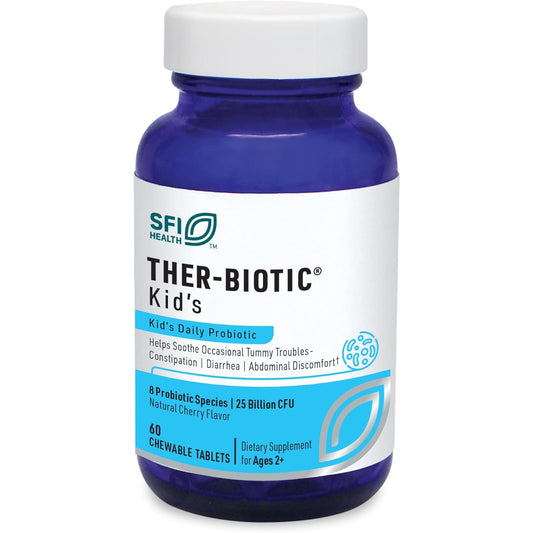 SFI Health Ther-Biotic Kids Probiotic Chewable 25 Billion CFU Cherry 60 Count