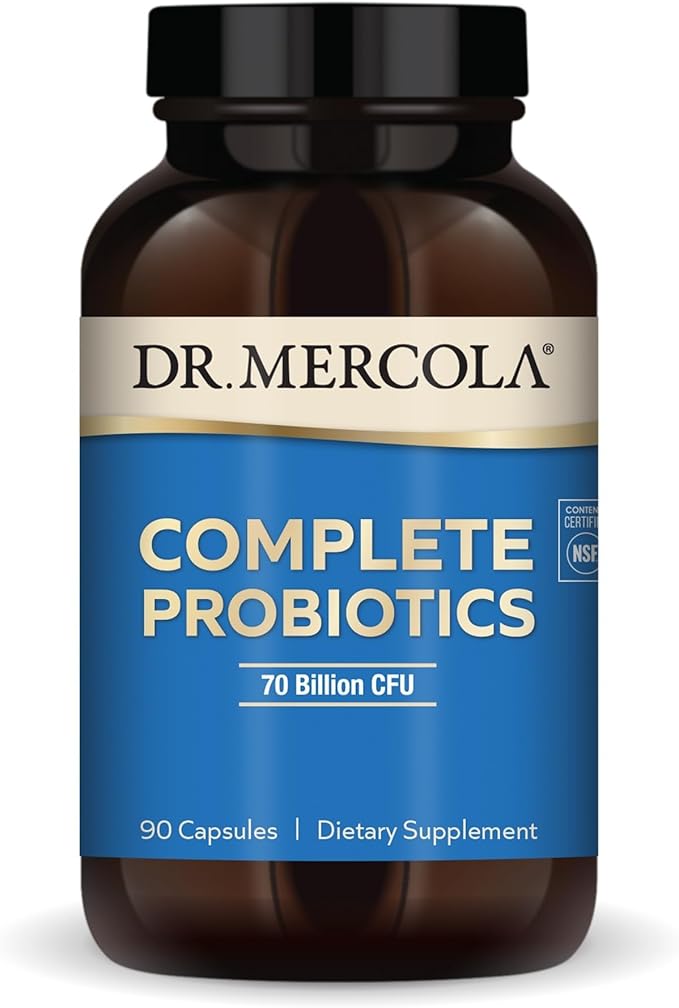 Dr. Mercola Complete Probiotics 70 Billion CFU 10 Strains 90 Capsules