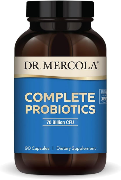 Dr. Mercola Complete Probiotics 70 Billion CFU 10 Strains 90 Capsules