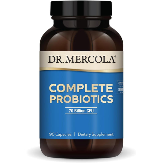 Dr. Mercola Complete Probiotics 70 Billion CFU 10 Strains 90 Capsules