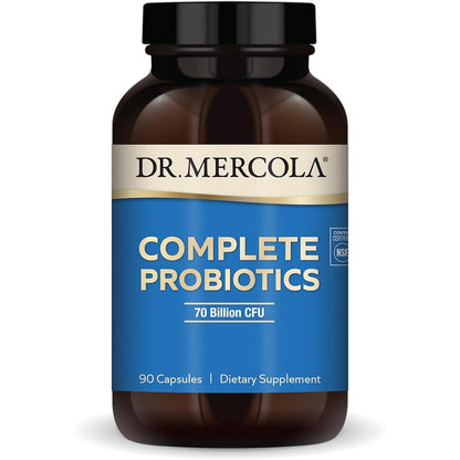 Dr. Mercola Complete Probiotics 70 Billion CFU 10 Strains 90 Capsules