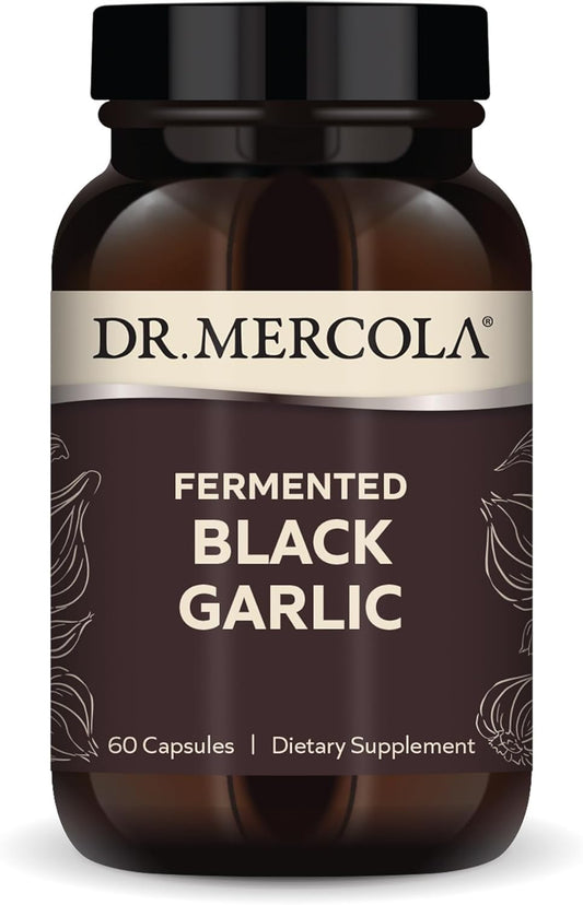 Dr. Mercola Fermented Black Garlic Antioxidant Supplement 60 Capsules