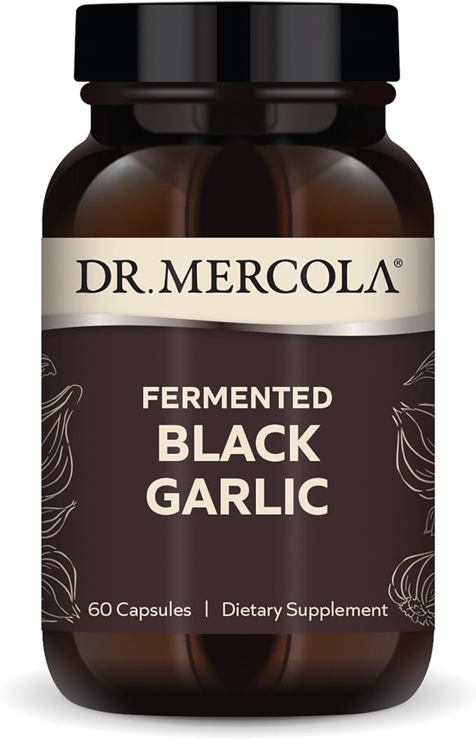 Dr. Mercola Fermented Black Garlic Antioxidant Supplement 60 Capsules