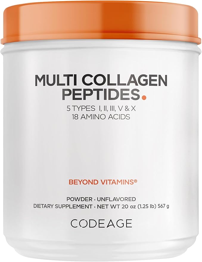 Codeage Multi Collagen Protein Powder Peptides Hydrolyzed 20oz