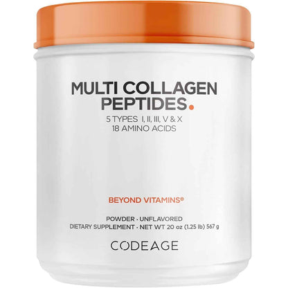 Codeage Multi Collagen Protein Powder Peptides Hydrolyzed 20oz