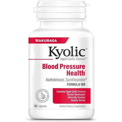 Kyolic Aged Garlic Extract Formula 109 Blood Pressure Health 80 Capsules