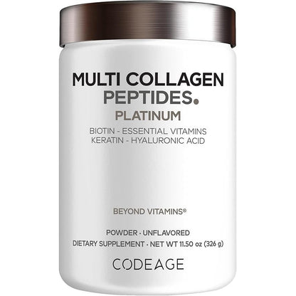Codeage Multi Collagen For Women & Men Biotin 10000mcg Unflavored Powder