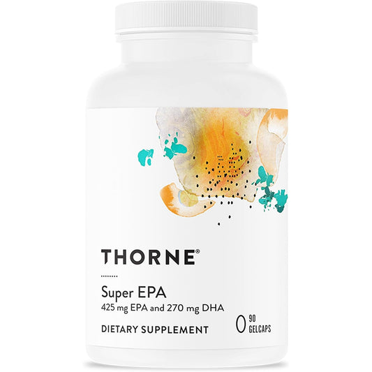 THORNE Super EPA Omega-3 Fish Oil Supplement with EPA & DHA 90 Softgels