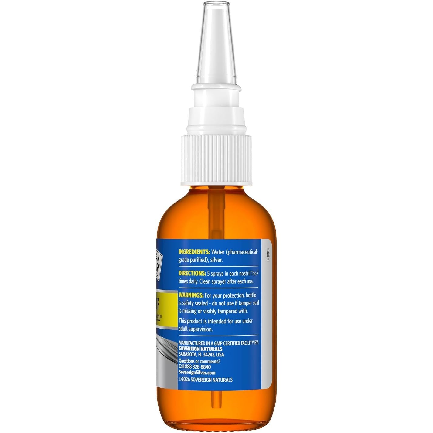 Sovereign Silver Sinus Relief Nasal Spray 10 PPM 2 Fl Oz