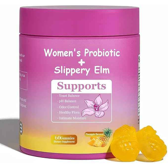 DYALE Her Juicy Feminine Probiotic Gummies Pineapple 60 Count
