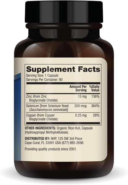 Dr. Mercola Zinc Plus Selenium Mineral Blend Supplement 90 Capsules