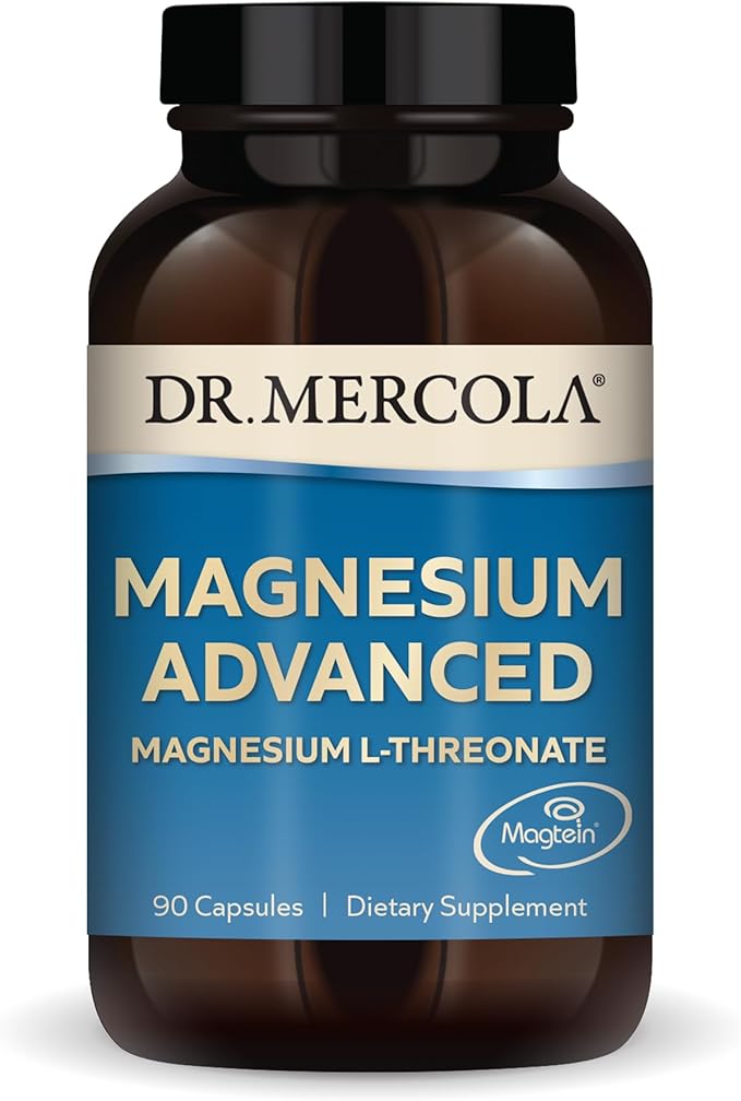 Dr. Mercola Magnesium L-Threonate Supplement Magtein 2000 mg 90 Capsules