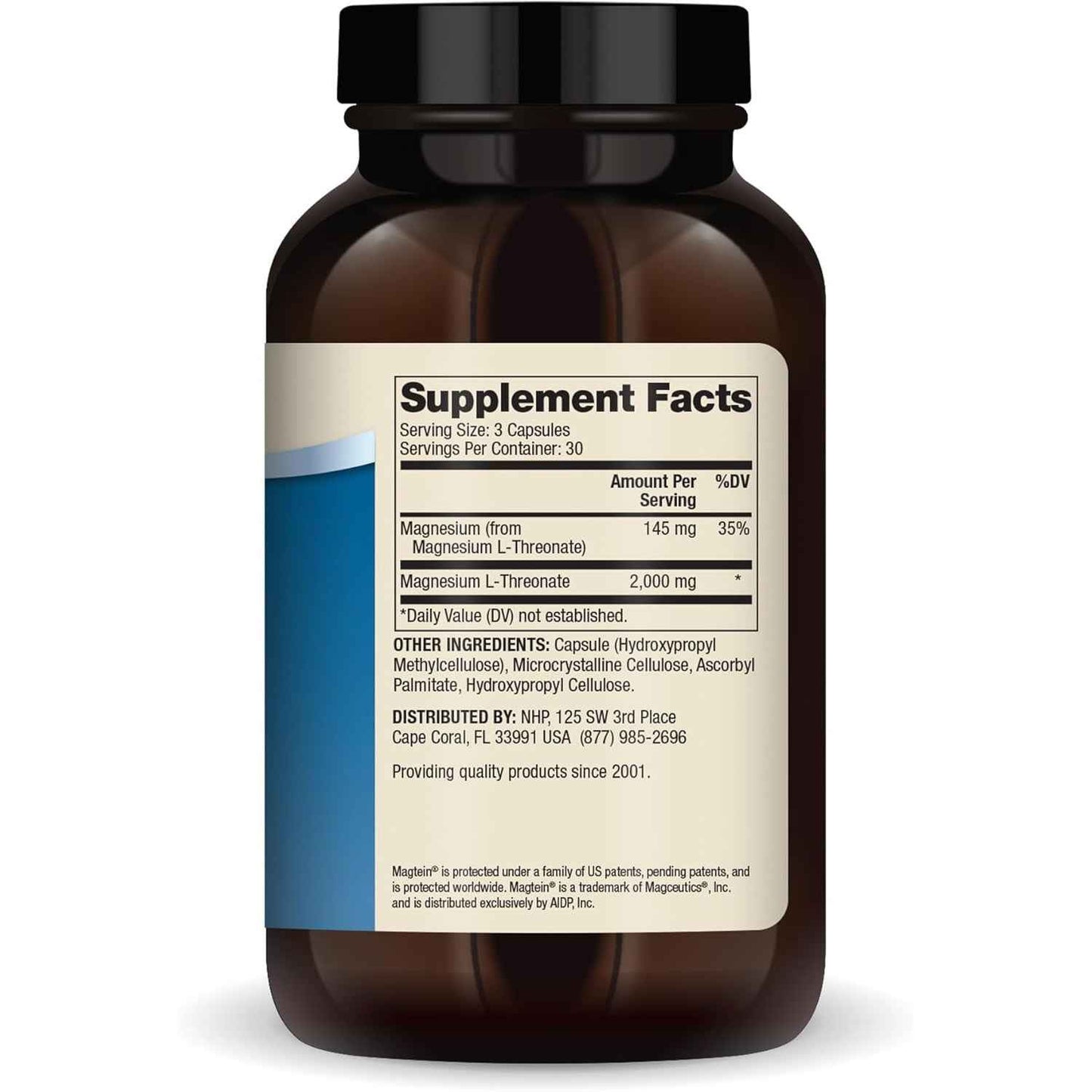 Dr. Mercola Magnesium L-Threonate Supplement Magtein 2000 mg 90 Capsules