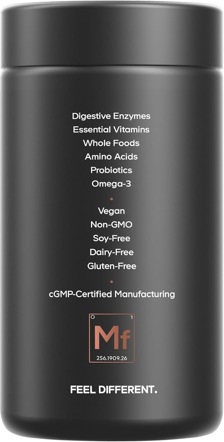 Codeage Men's Daily Multivitamin 25+ Vitamins Minerals Organic Whole Foods 120 Capsules