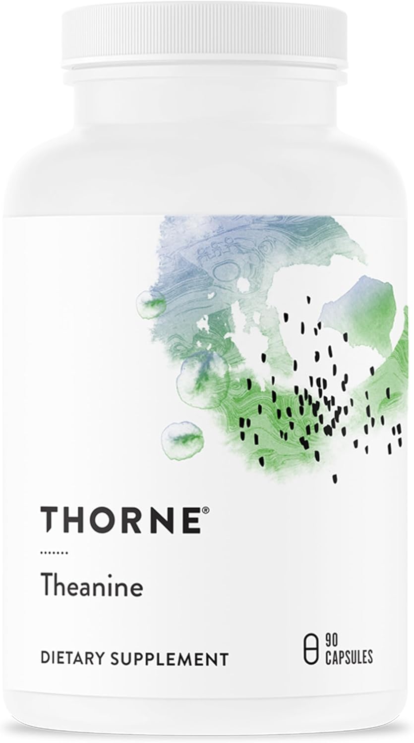 Thorne Theanine 200 mg L-Theanine Supplement 90 Capsules