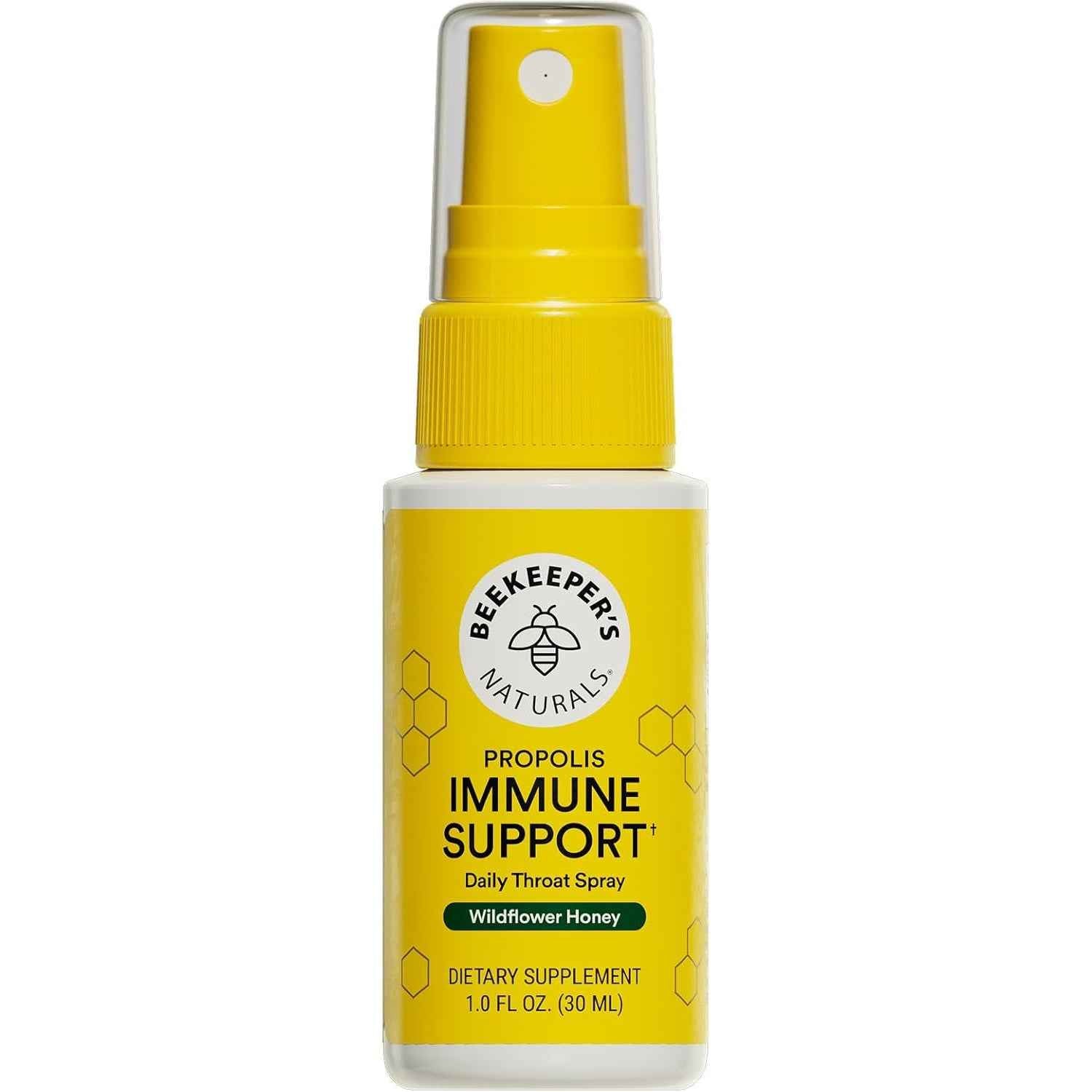 Beekeeper's Naturals 95% Bee Propolis Throat Spray 1 Fl Oz