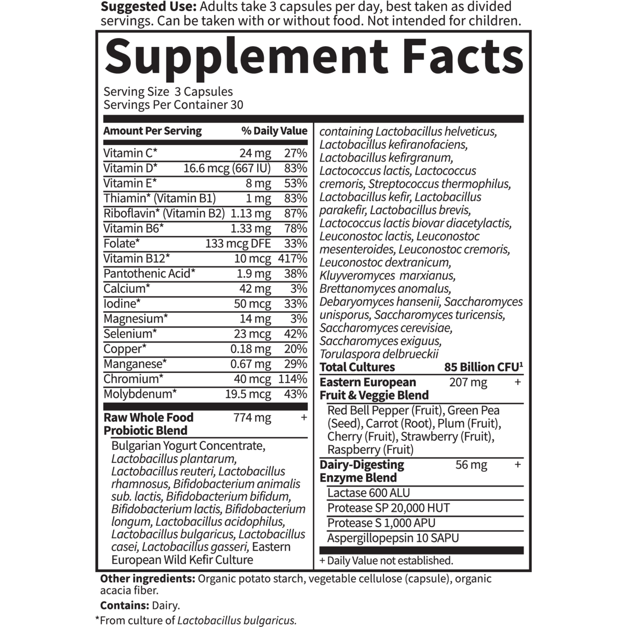 Garden of Life RAW Probiotics Women 50 & Wiser Supplement 90 Vcaps - VitaBuy