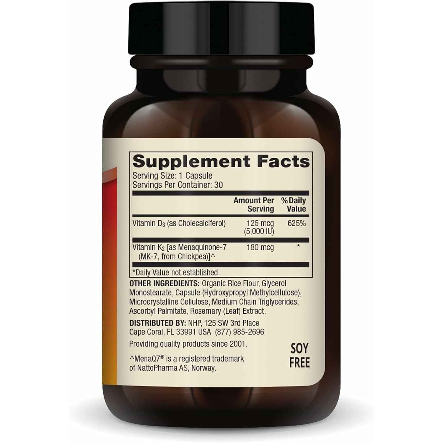 Dr. Mercola Vitamins D3 & K2 Supplement 30 Count