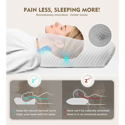 Osteo Cervical Pillow Memory Foam Orthopedic Neck Pain Relief