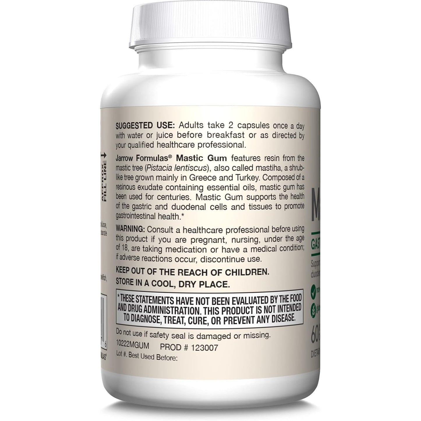 Jarrow Formulas Mastic Gum 1000 Mg Veggie Caps 60 Count
