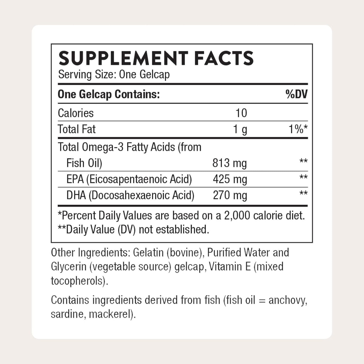 THORNE Super EPA Omega-3 Fish Oil Supplement with EPA & DHA 90 Softgels