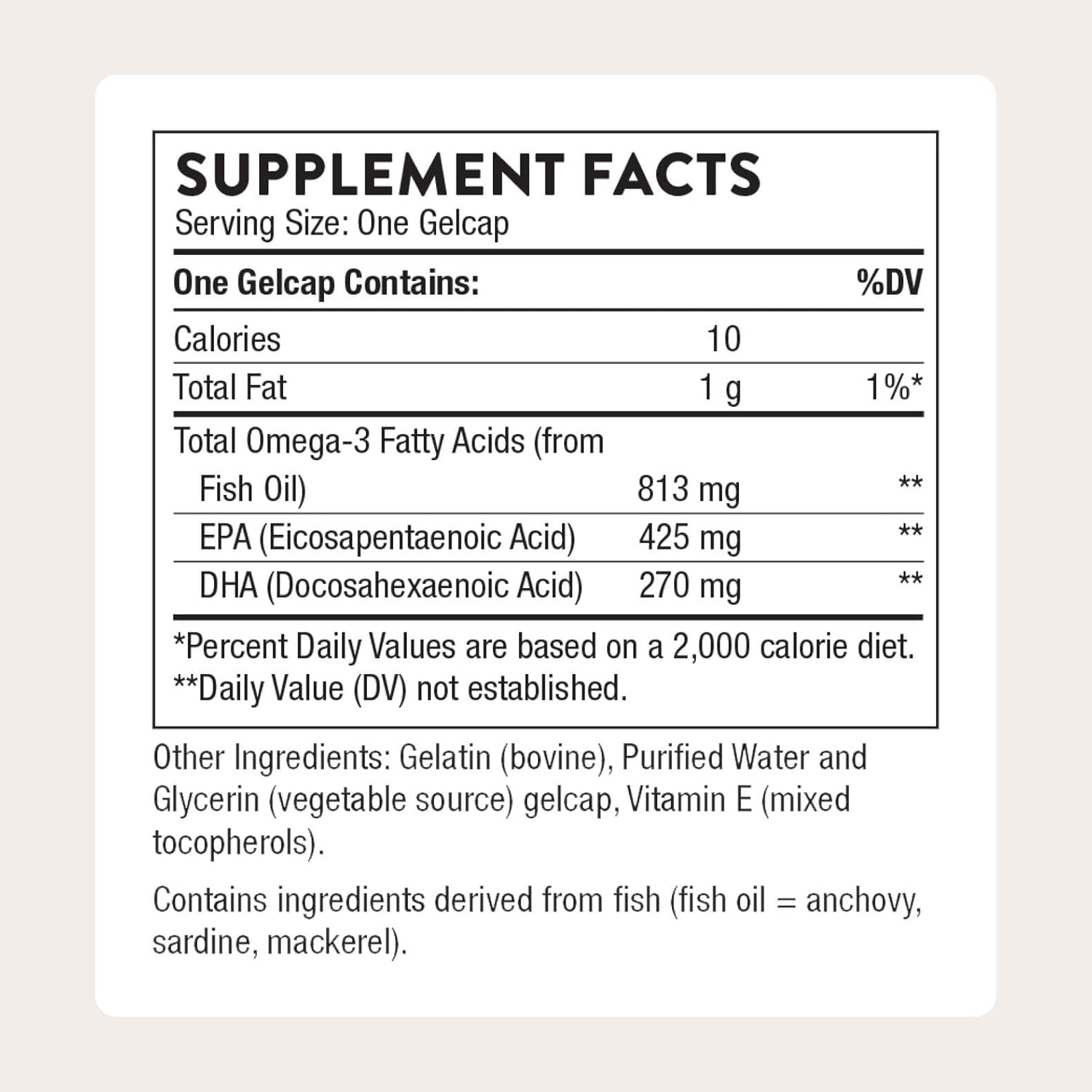 THORNE Super EPA Omega-3 Fish Oil Supplement with EPA & DHA 90 Softgels