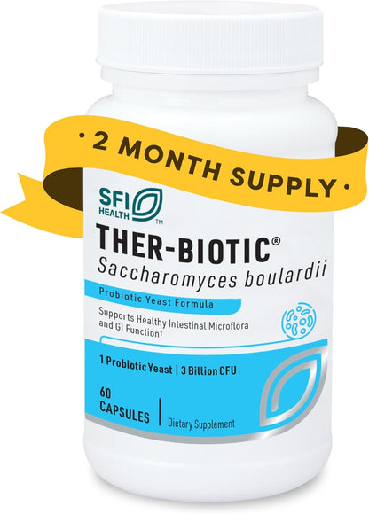 Klaire Labs Saccharomyces Boulardii Probiotic Supplement 5 Billion CFU