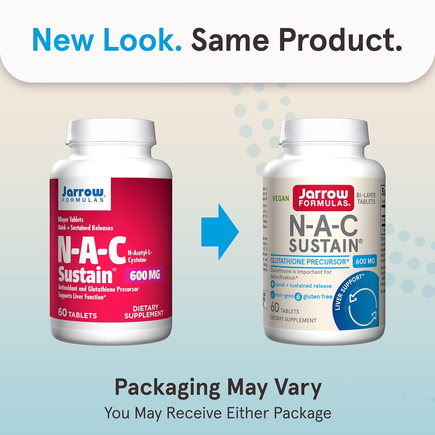 Jarrow Formulas N-A-C Sustain 600 Mg Dietary Supplement 60 Tablets