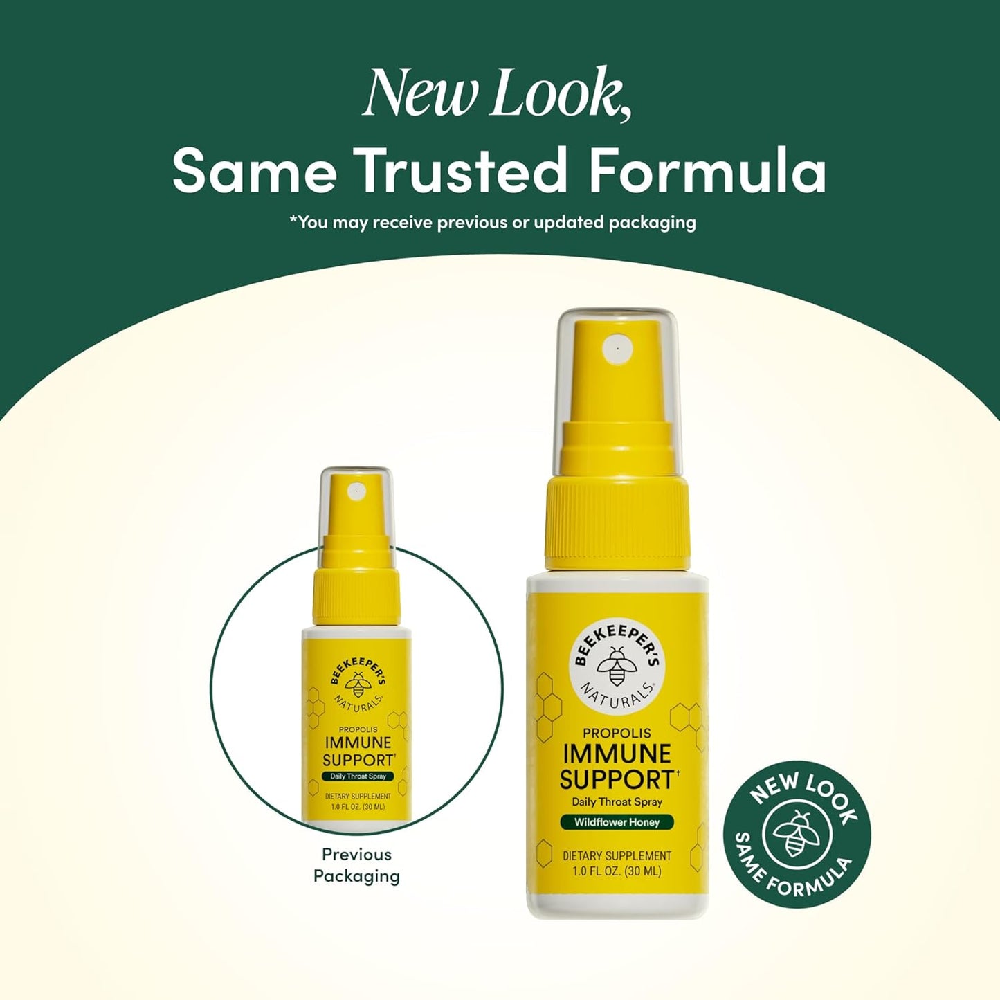 Beekeeper's Naturals 95% Bee Propolis Throat Spray 1 Fl Oz