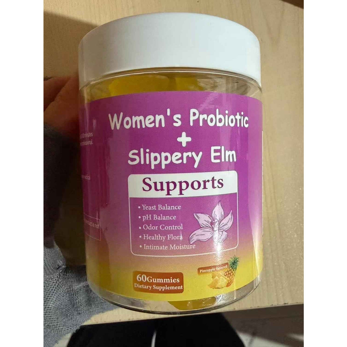DYALE Her Juicy Feminine Probiotic Gummies Pineapple 60 Count