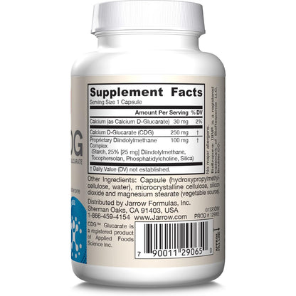 Jarrow Formulas DIM Plus CDG Veggie Capsules Hormone Balance Supplement 30 Count