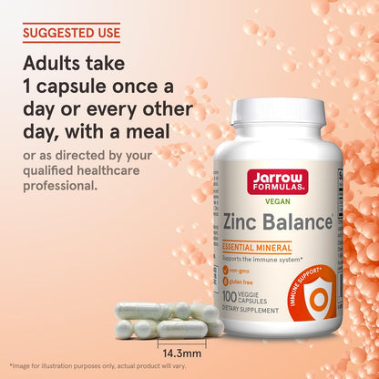 Jarrow Formulas Zinc Balance 15 mg 100 Veggie Caps