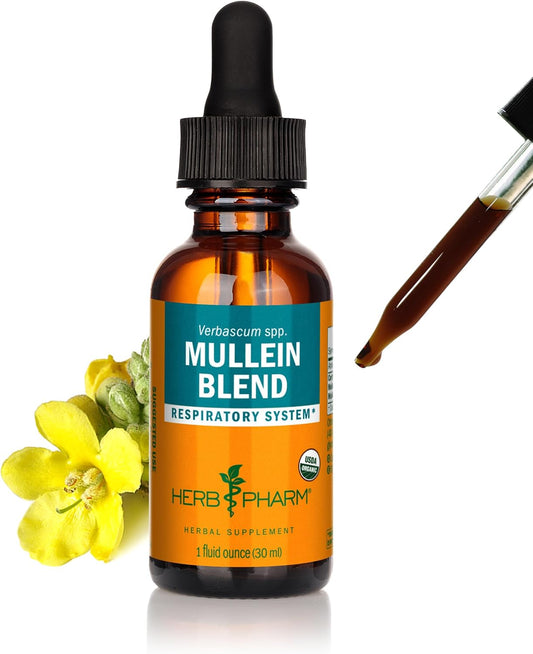 Herb Pharm Mullein Blend Herbal Supplement Certified Organic 1 fl oz