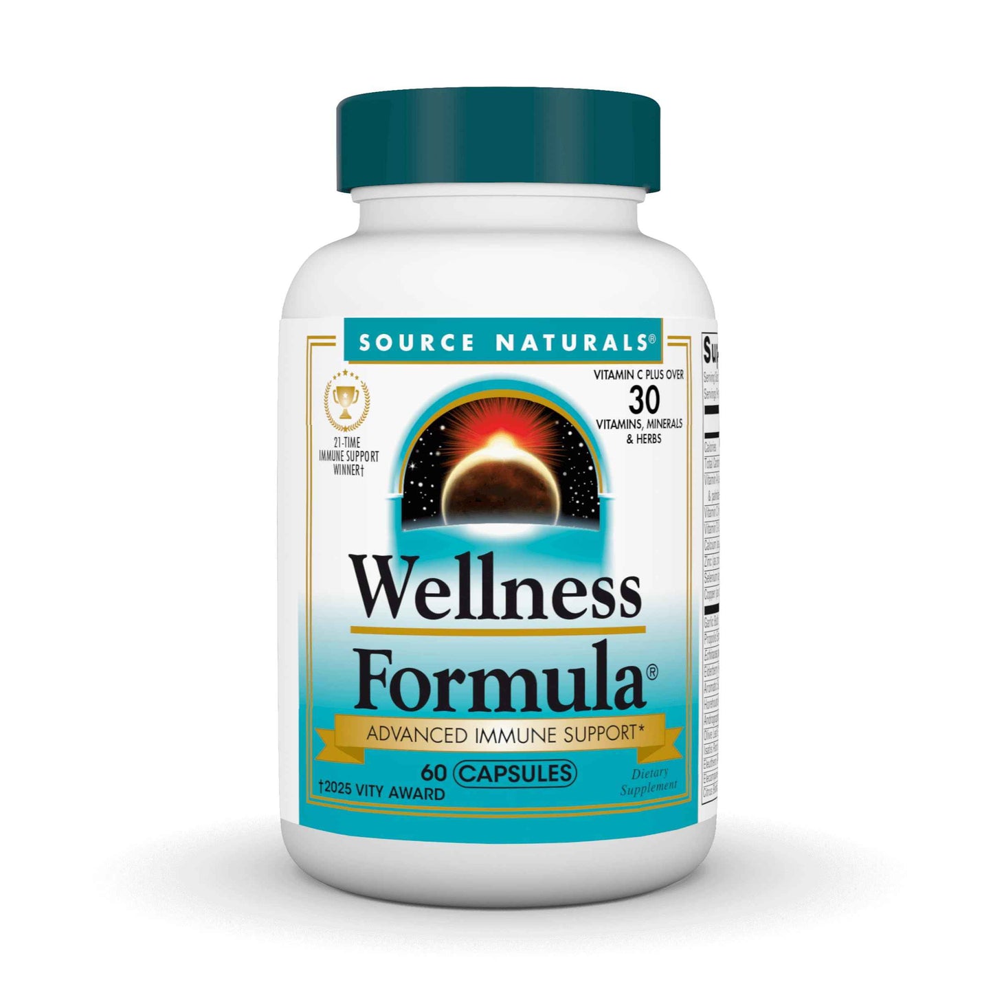 Source Naturals Wellness Formula Bio-Aligned Vitamins & Herbal Defense - 60 Capsules