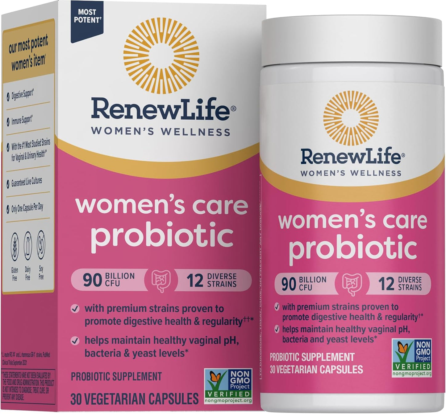 Renew Life Women's Probiotic Capsules 90 Billion CFU 30 Count