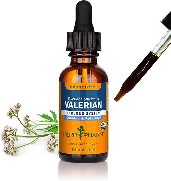 Herb Pharm Valerian Alcohol-Free Extract Organic Glycerite for Sleep